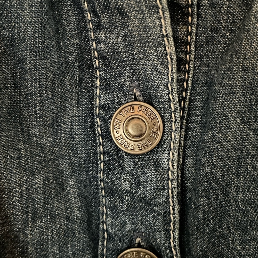 Free People Chester Denim Button-Down Dress - Picture 8 of 13